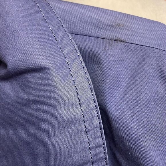 Issac Mizrahi Live Periwinkle Nylon Trench Coat w/Floral Lining (Size: Medium) - Picture 7 of 16